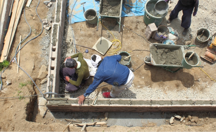 既存庭の解体・作り替え